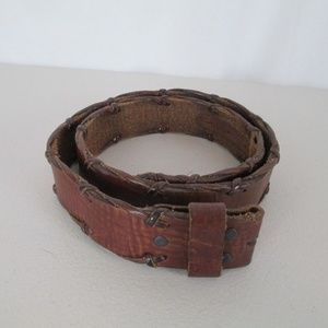 Brighton Accessories - Honest Brighton Belt Leather Stitching No Buckle Brighton Accessories - Honest Brighton Belt Leather Stitching No Buckle